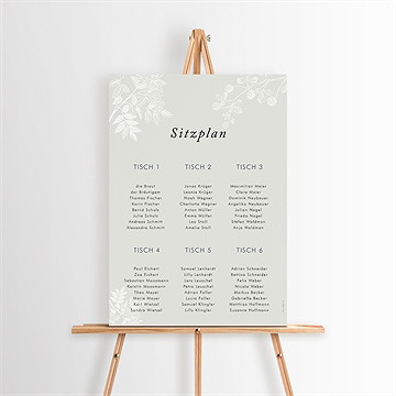 Sitzplan Hochzeit Blühender Zweig