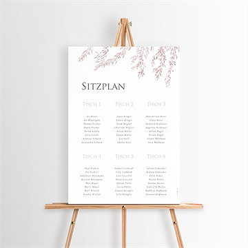 Sitzplan Hochzeit Goldene Weide