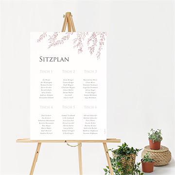Sitzplan Hochzeit Goldene Weide - vue 2