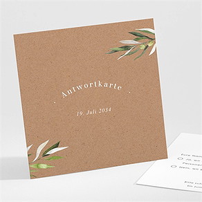 Antwortkarte Hochzeit provence