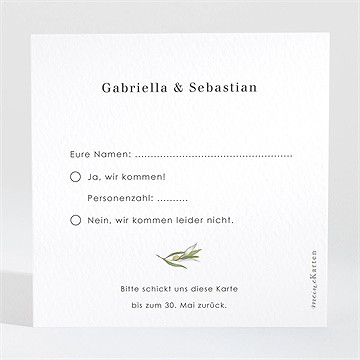 Antwortkarte Hochzeit provence - vue 2