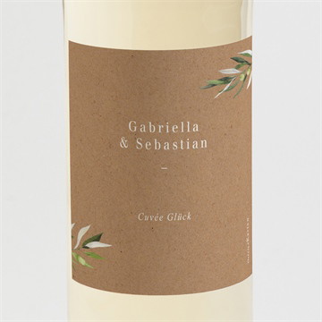 Flaschenetikett Hochzeit Provence