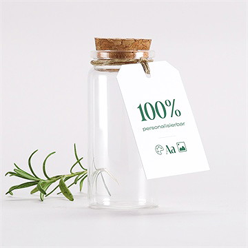 Glasfläschchen Mit Korken Taufe Blanco Glasflasche Anhänger