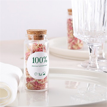 Glasfläschchen Mit Korken Taufe Blanco Glasflasche Sticker - vue 2