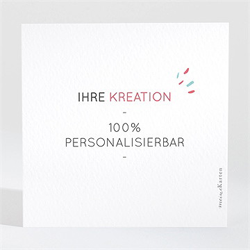 Dankeskarte Konfirmation blanco - 9,5x9,5cm (n301590) - vue 2