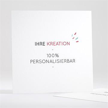 Dankeskarte Konfirmation blanco - 13,5x13,5cm (n351568)