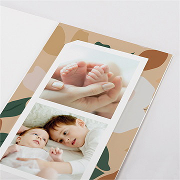 Geburtskarte vintageblumen - fotostreifen - vue 4