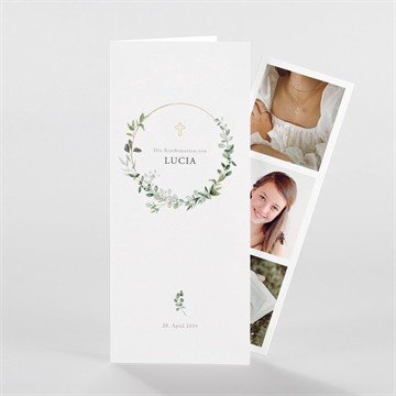 Einladung Konfirmation schöne poesie - fotostreifen