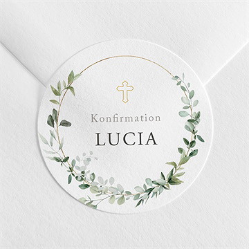 Aufkleber Konfirmation schöne poesie