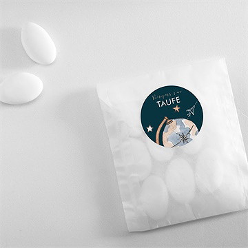 Aufkleber Taufe reisepass zur taufe - vue 4