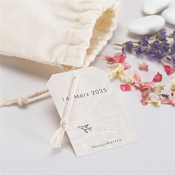 Geschenkbeutel Taufe reisepass zur taufe - vue 2