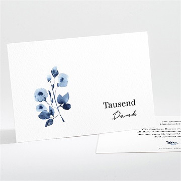 Trauerdanksagung Vergiss Mein Nicht -Querformat