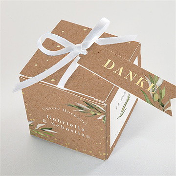 Geschenkbox Hochzeit provence - gold - vue 4