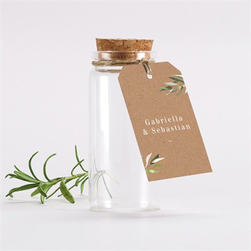 Glasfläschchen mit Korken Hochzeit Provence