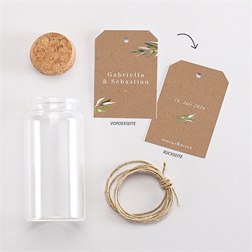 Glasfläschchen Mit Korken Hochzeit Provence - vue 3