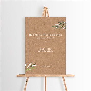 Willkommensschild Hochzeit provence