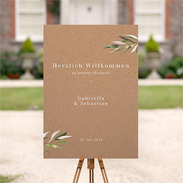 Willkommensschild Hochzeit Provence - vue 2