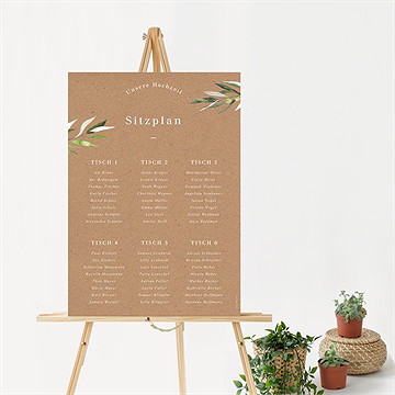 Sitzplan Hochzeit Provence - vue 2