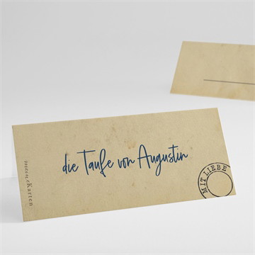 Tischkarte Taufe telegramm zur taufe