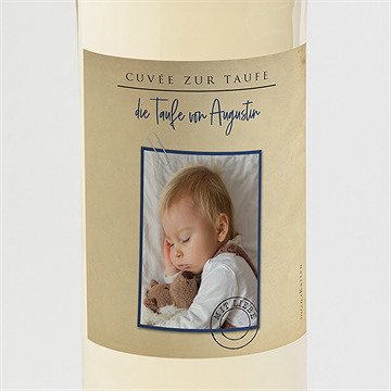 Flaschenetikett Taufe Telegramm Zur Taufe