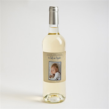 Flaschenetikett Taufe Telegramm Zur Taufe - vue 2