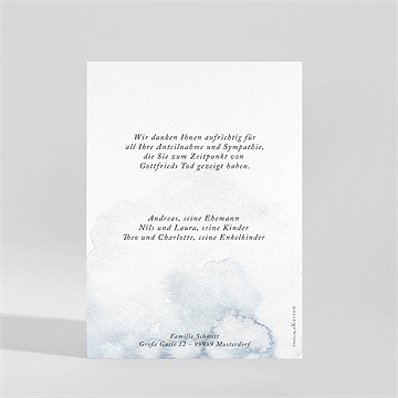 Trauerdanksagung Lichtnebel - vue 2