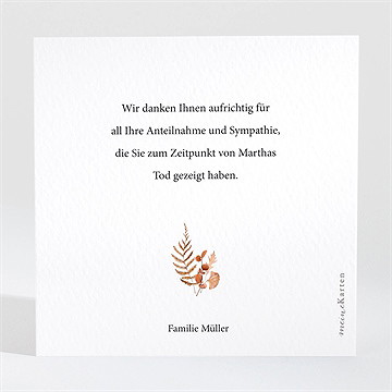 Trauerdanksagung schöne hoffnung - quadrat - vue 2