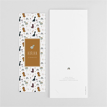 Geburtskarte dinos - fotostreifen - vue 4