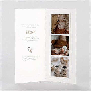 Geburtskarte dinos - fotostreifen - vue2