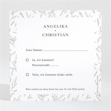 Antwortkarte Hochzeit Du und ich