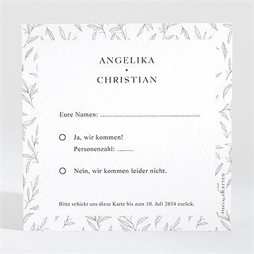 Antwortkarte Hochzeit Du Und Ich