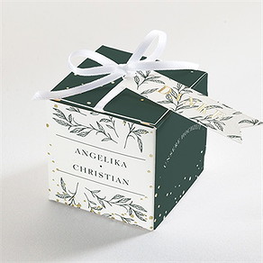 Geschenkbox Hochzeit du und ich - gold