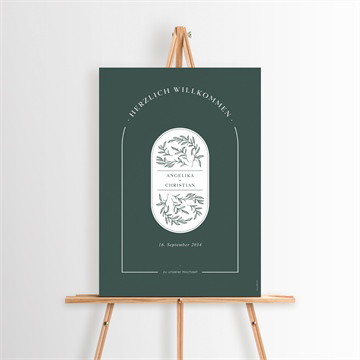 Willkommensschild Hochzeit Du und ich