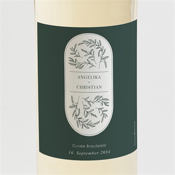 Flaschenetikett Hochzeit Du und ich