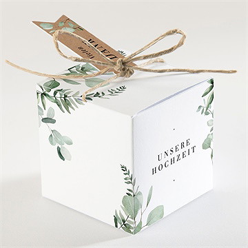 Geschenkbox Hochzeit blumenverziert - vue 2