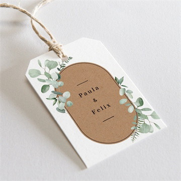 Geschenkanhänger Hochzeit Blumenverziert