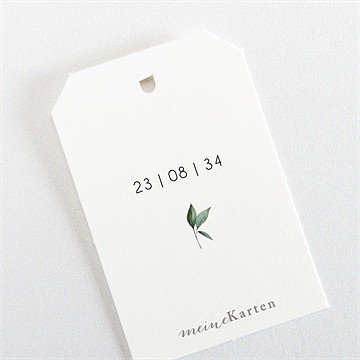 Geschenkanhänger Hochzeit blumenverziert - vue 3