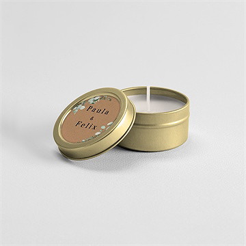 Kerze Hochzeit Blumenverziert - vue 3