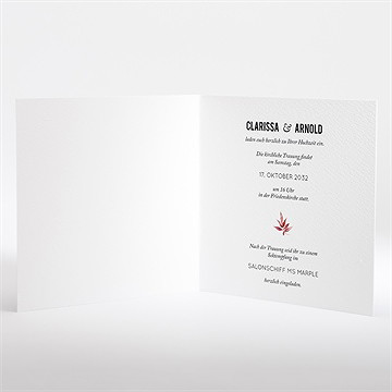 Hochzeitseinladung floral - vue 2