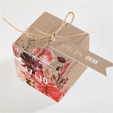 Geschenkbox Hochzeit floral - vue 3