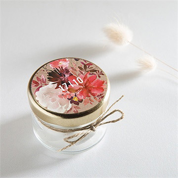 Aufkleber Hochzeit floral - vue 2