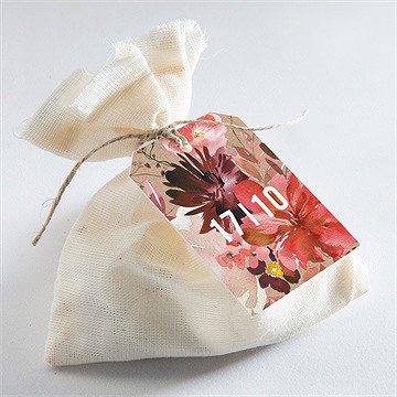 Geschenkanhänger Hochzeit floral - vue 2