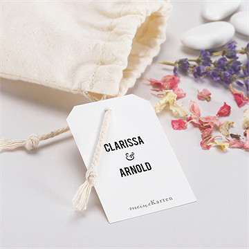 Geschenkbeutel Hochzeit floral - vue 2