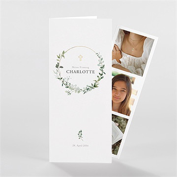 Einladungskarte Firmung Feierlich - Fotostreifen