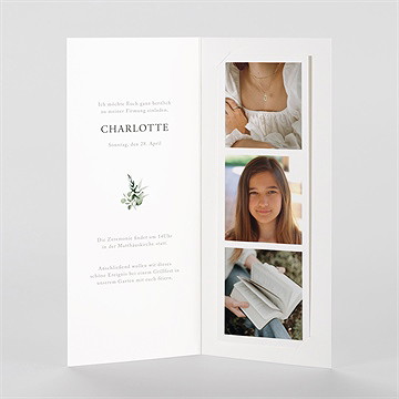 Einladungskarte Firmung Feierlich - Fotostreifen - vue 2