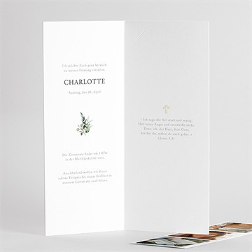 Einladungskarte Firmung Feierlich - Fotostreifen - vue 3