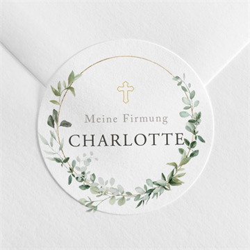 Aufkleber Firmung Feierlich - schachtel