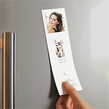 Einladungskarte Firmung Schöne Frau - Magnet - vue 2