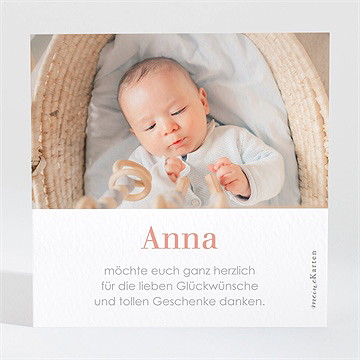 Dankeskarte Geburt wolken & regenbogen - vue 2