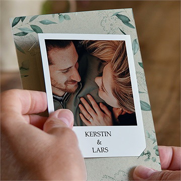 Hochzeitseinladung intime blätterwelt - duo - vue 2